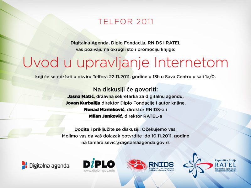 Internet governance book in Serbian