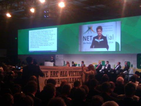 Day 1 at NETmundial: Rejecting mass surveillance, fostering net neutrality