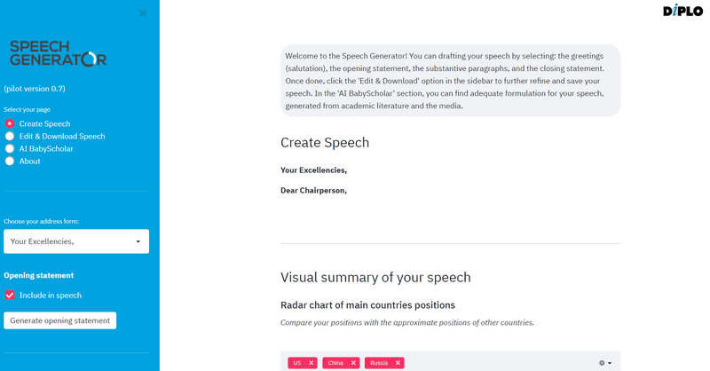 Speech generator