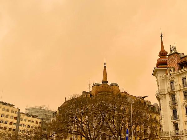 Yellow Rain: Scientific insights and policy implications 1 Photo of Geneva during Yellow Rain.