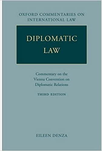book, Diplomatic Law: Commentary on the Vienna Convention on Diplomatic Relations