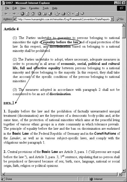 Hypertext in diplomacy