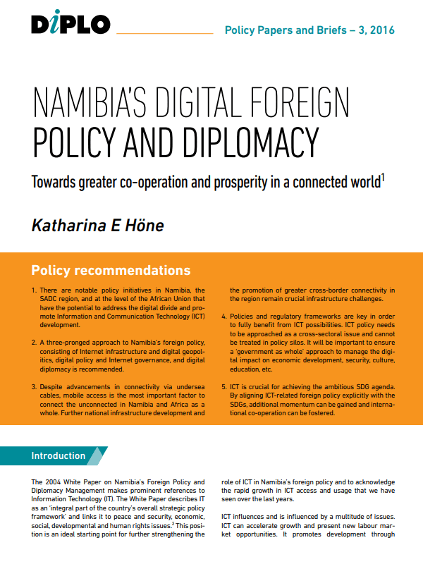 Africa digital foreign policy and diplomacy - Diplo Resource