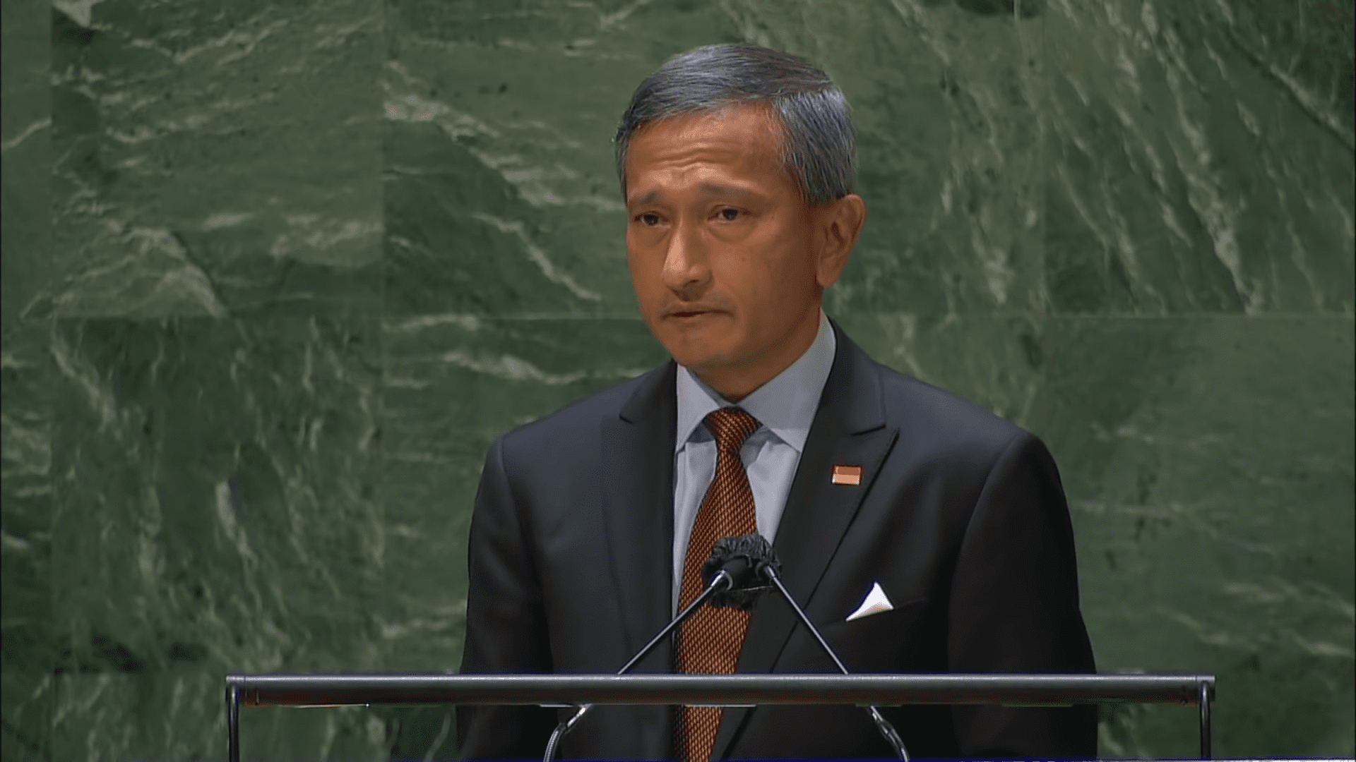 Vivian Balakrishnan, Minister for Foreign Affairs of the Republic of Singapore, addresses the general debate of the 76th UNGA.