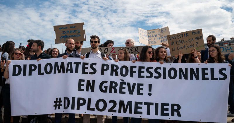 French diplomats on strike June 2 2022