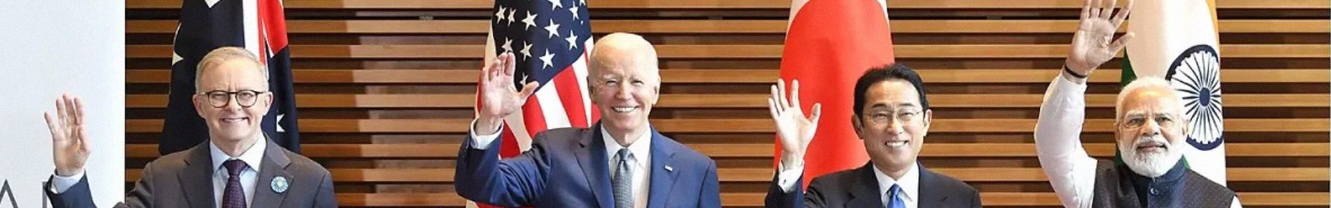  People, Person, Adult, Male, Man, Clothing, Formal Wear, Suit, Crowd, Face, Head, Accessories, Tie, Narendra Modi, Fumio Kishida, Anthony Albanese, Joe Biden